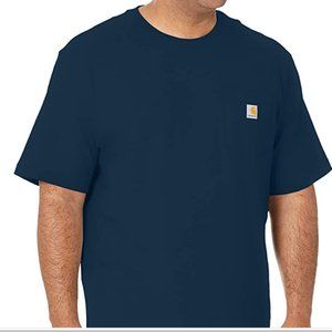Carhartt Men's Loose Fit Heavyweight Short-Sleeve Pocket T-Shirt (Big & Tall), N